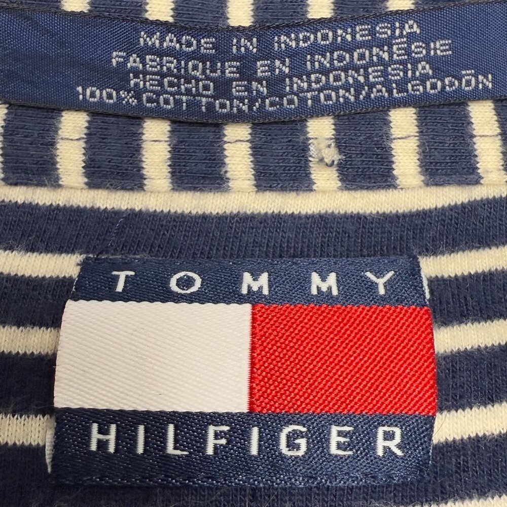 VTG Men's TOMMY HILFIGER Oversized Plaid Oxford Long Sleeve Shirt | Size M - Picture 10 of 11